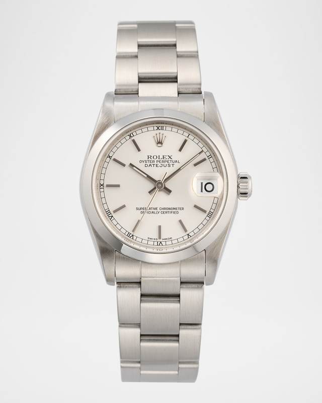 Rolex Stainless Steel Oyster Perpetual Datejust 31mm Vintage 1998 Watch